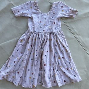 Short sleeve ballet dress in confetti